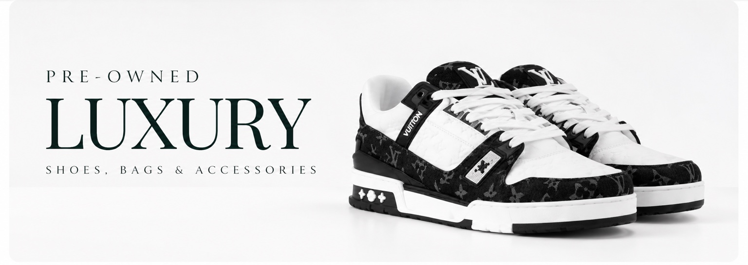 Pre-owned luxury shoes, bags and accessories — Louis Vuitton trainers